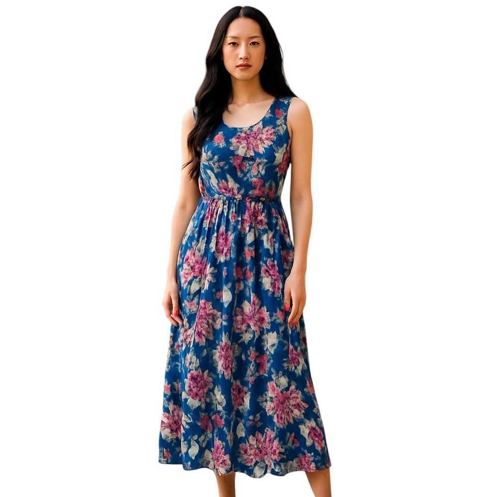 LARA G by LARA GUIDOTTI Floral Made in Italy Silk Blend Dress